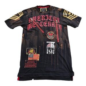 Heritage America Denim Distillery Graphic T-Shirt Size M